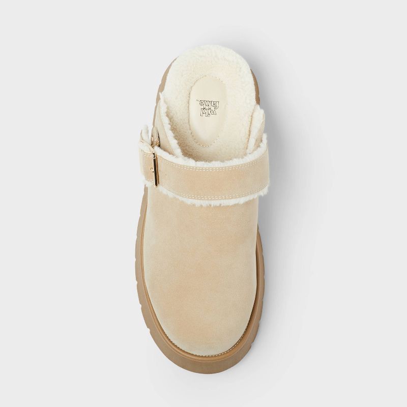 slide 3 of 4, Women's Freda Platform Convertible Clog Slippers - Wild Fable™ Light Taupe 11, 1 ct