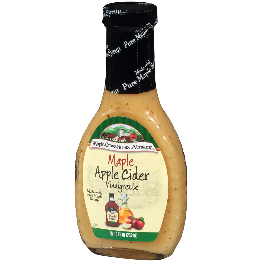 slide 4 of 8, Maple Grove Farms Vinaigrette, Maple Apple Cider, 8 oz