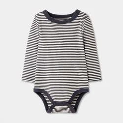 Baby Striped Long Sleeve Bodysuit - Cat & Jack™ Black/White 0-3M