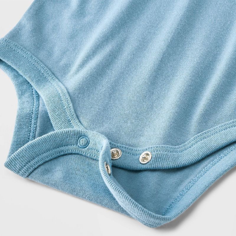 slide 4 of 4, Baby Boys' Henley Bodysuit - Cat & Jack™ Blue 18M, 1 ct