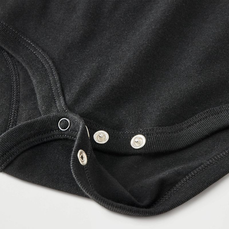 slide 4 of 4, Baby Girls' Ruffle Bodysuit - Cat & Jack™ Black Newborn, 1 ct