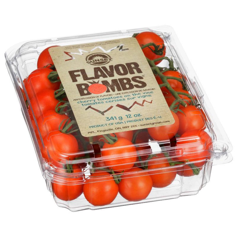 slide 2 of 7, SUNSET Fresh Flavor Bombs Cherry Tomatoes On The Vine - 12oz, 12 oz