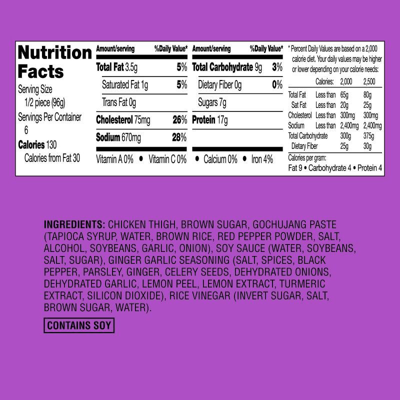 slide 4 of 4, Sticky Korean-Inspired Chicken Thighs - 20.68oz - Good & Gather™, 20.68 oz