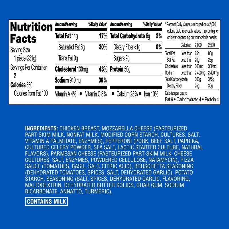 slide 4 of 4, Pepperoni Pizza-Inspired Stuffed Chicken Breast - 16.33oz - Good & Gather™, 16.33 oz