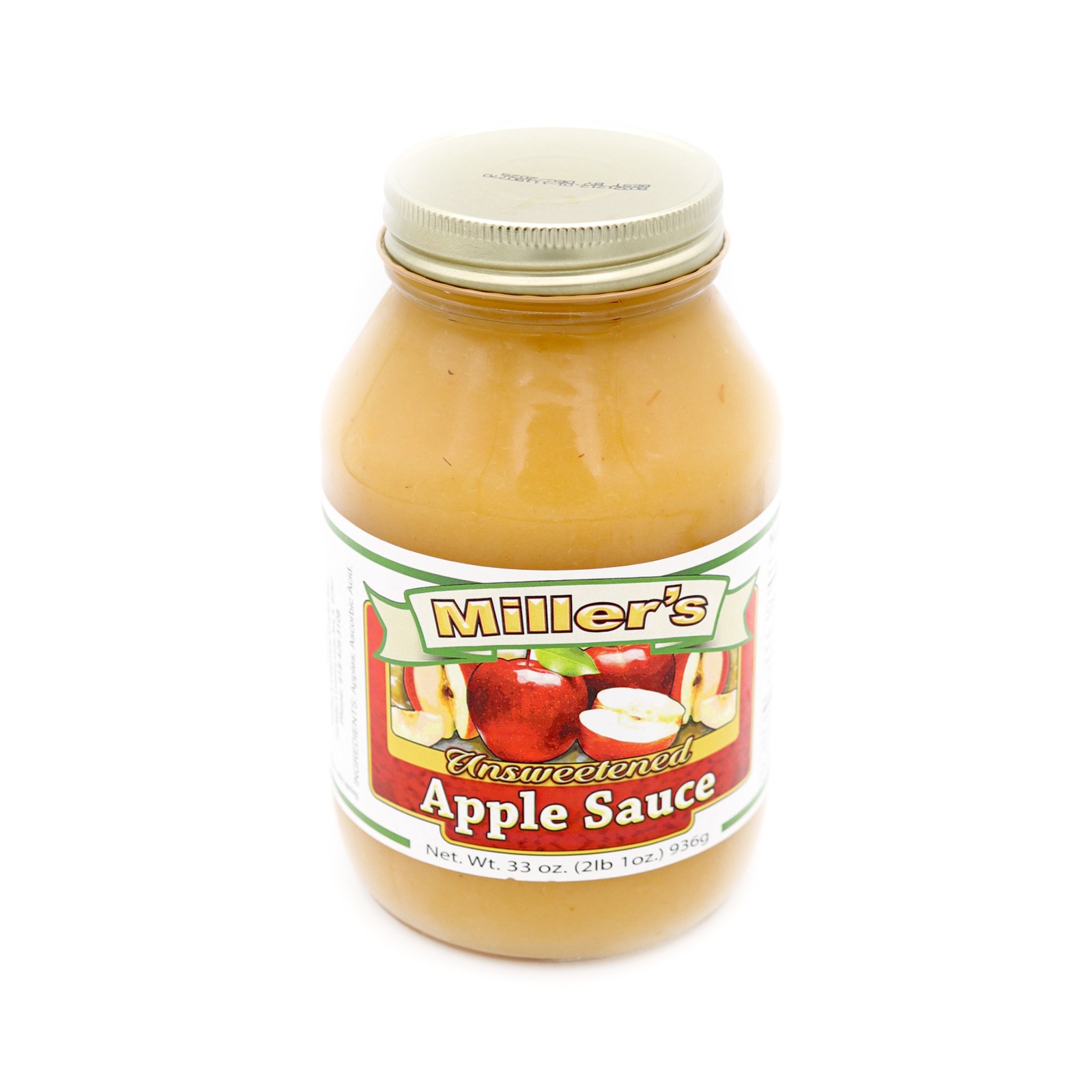 slide 1 of 1, Miller's Applesauce, 32 oz