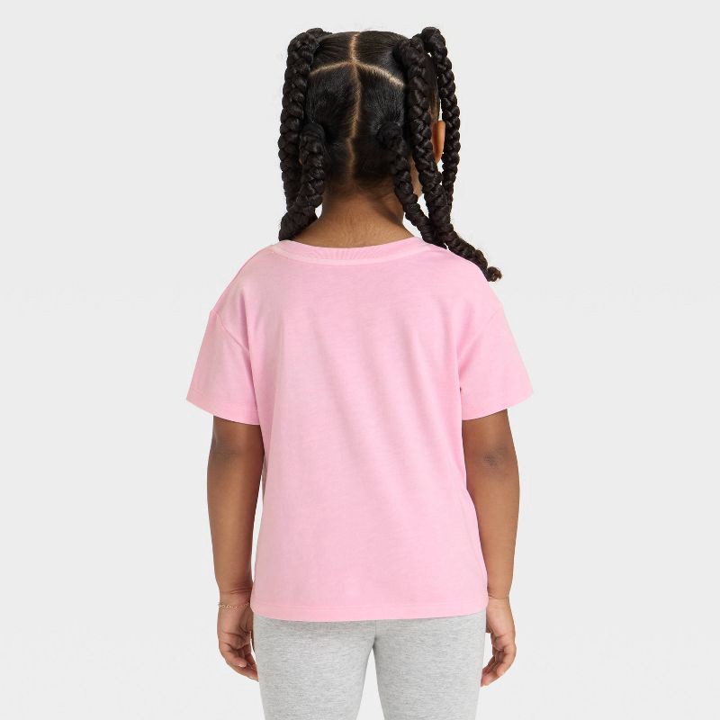 slide 2 of 3, Toddler Girls' Short Sleeve Favorite T-Shirt - Cat & Jack™ Light Pink 18M, 1 ct