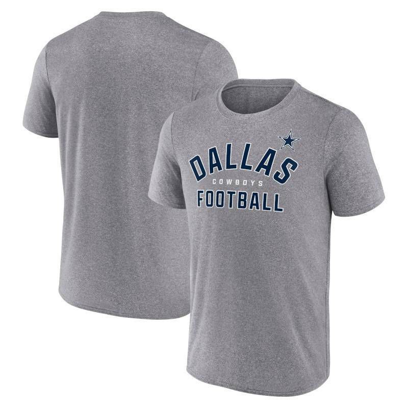 slide 3 of 3, NFL Dallas Cowboys Men's Gray Short Sleeve Athleisure T-Shirt - S, 1 ct