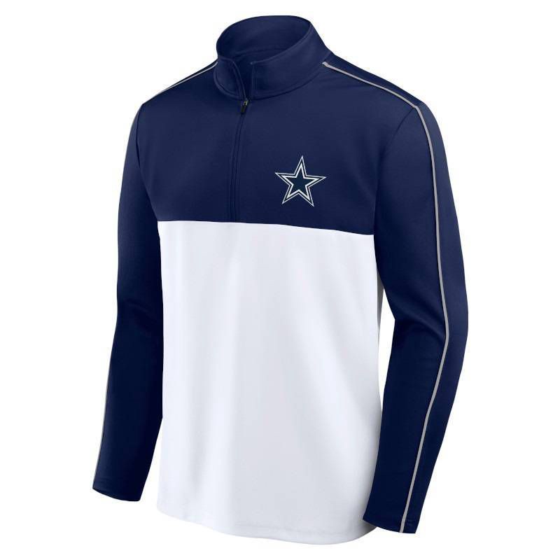 slide 3 of 3, NFL Dallas Cowboys Men's Long Sleeve 1/4 Zip Sweatshirt - M, 1 ct