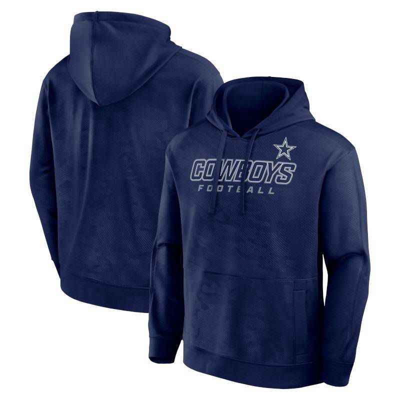 slide 3 of 3, NFL Dallas Cowboys Men's Long Sleeve Performance Hoodie - L, 1 ct