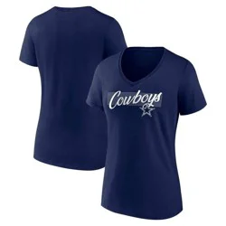 NFL Dallas Cowboys Women's V-Neck T-Shirt - L