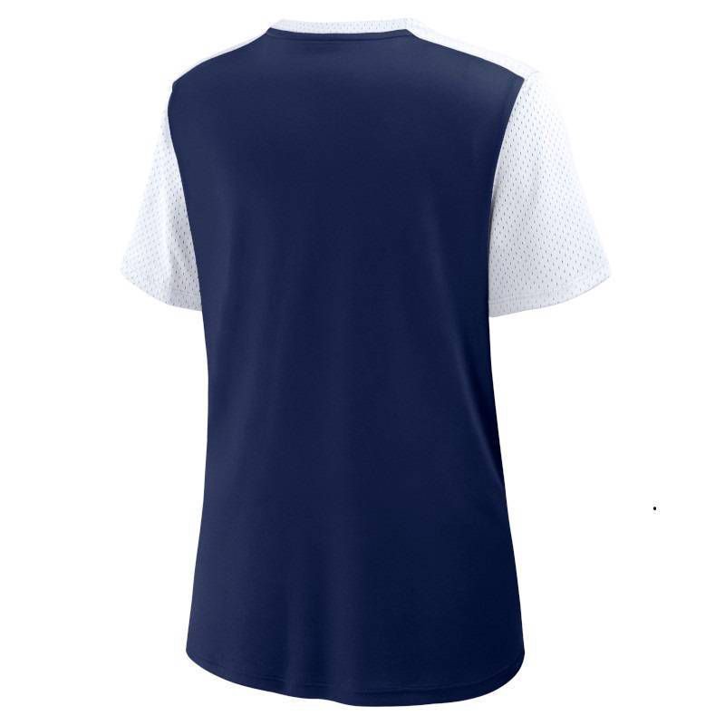 slide 3 of 3, NFL Dallas Cowboys Women's Short Sleeve Lace Up V-Neck Fashion Jersey - S, 1 ct
