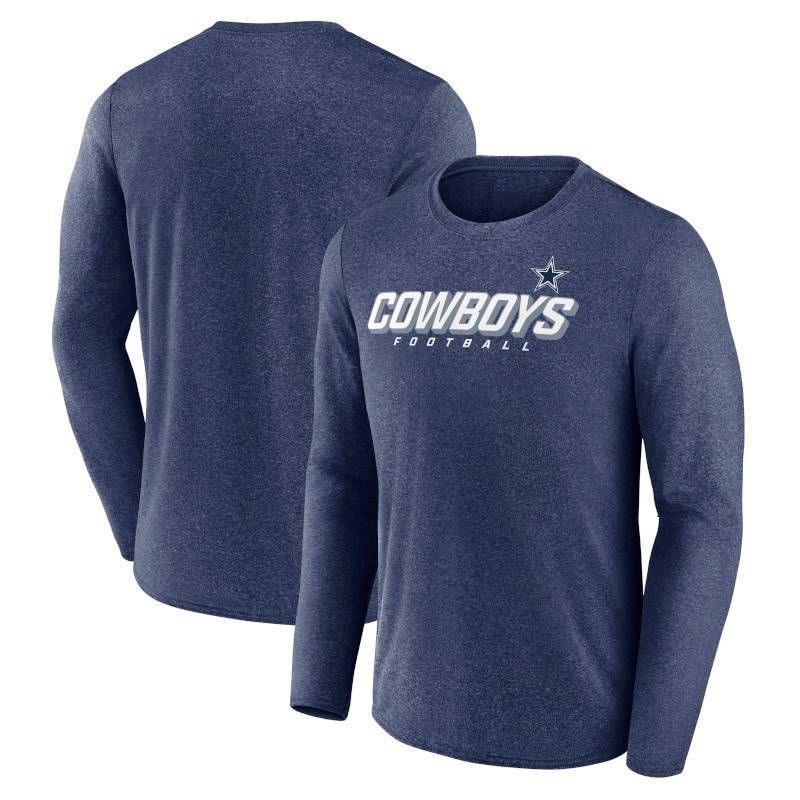 slide 3 of 3, NFL Dallas Cowboys Men's Heathered Long Sleeve Athleisure T-Shirt - XXL, 1 ct