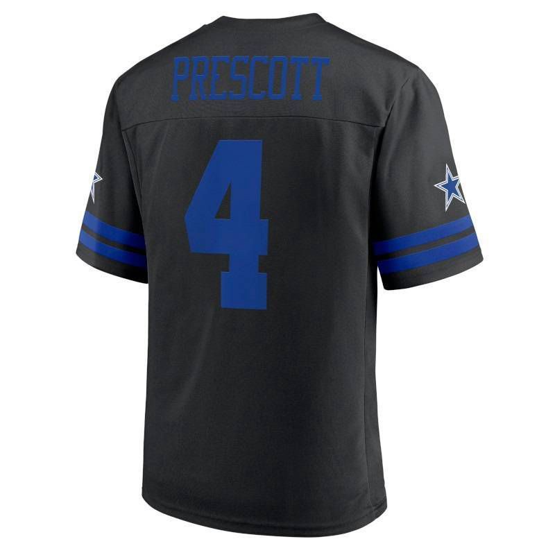 slide 2 of 3, NFL Dallas Cowboys Men's Black TC Short Sleeve Dak Prescott Jersey - L, 1 ct