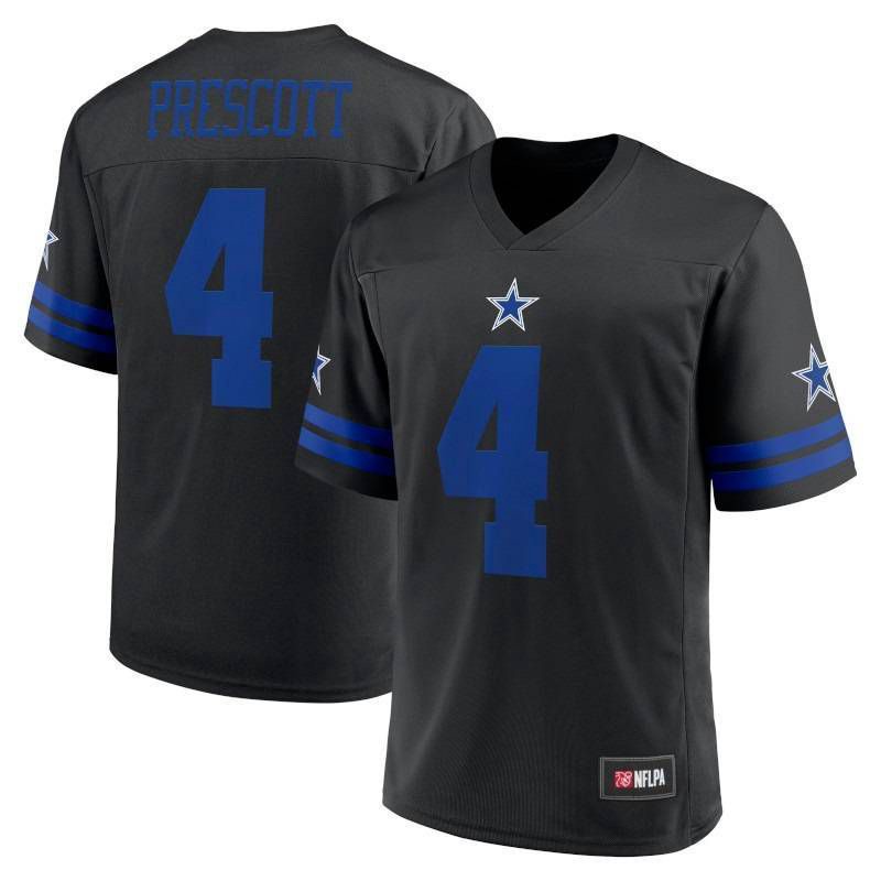 slide 3 of 3, NFL Dallas Cowboys Men's Black TC Short Sleeve Dak Prescott Jersey - XL, 1 ct