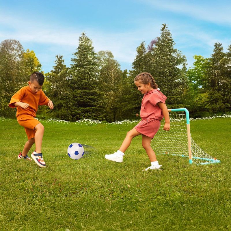 slide 2 of 10, B. toys 14'' x 25'' Glow-in-the-Dark Soccer Set, 1 ct