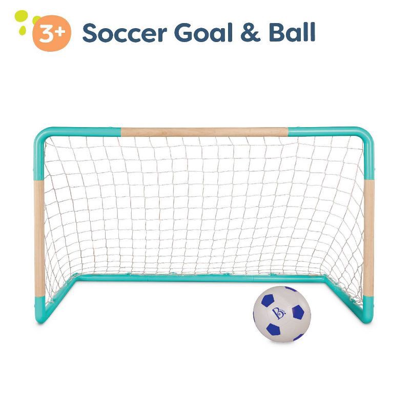 slide 6 of 10, B. toys 14'' x 25'' Glow-in-the-Dark Soccer Set, 1 ct