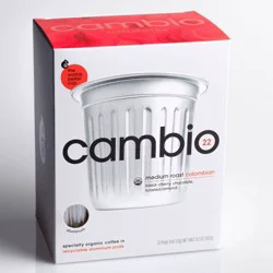 Cambio Roasters Special Colombian Medium Roast Recyclable Coffee Pods - 22ct