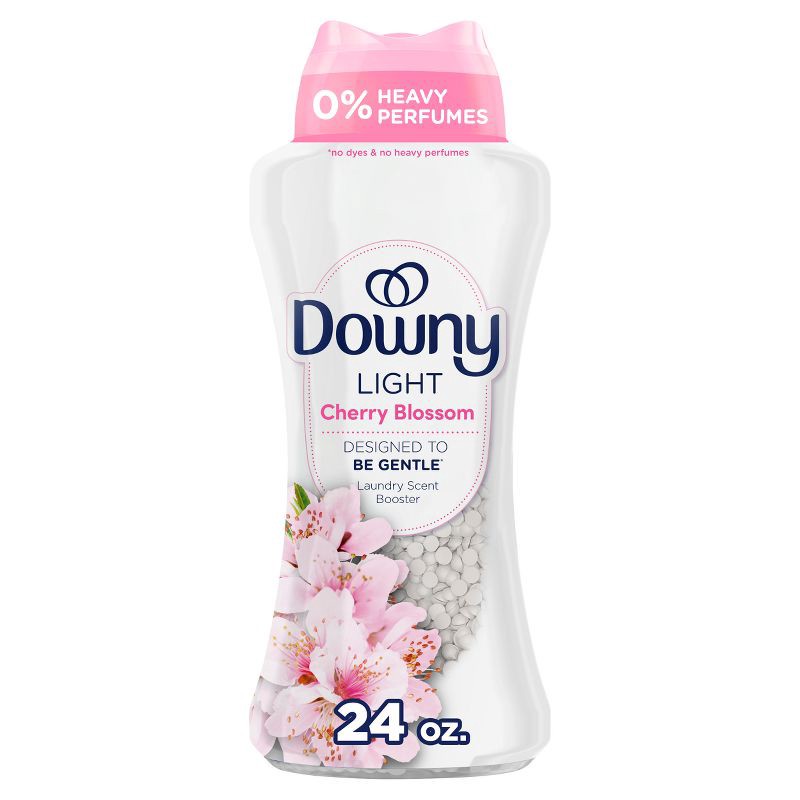 slide 1 of 12, Downy Laundry Beads Cherry Blossom Light Downy In-Wash Scent Beads Booster - 24oz, 24 oz