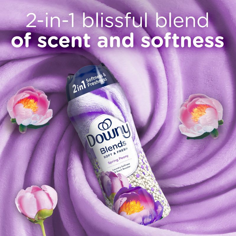 slide 3 of 10, Downy Blends Soft & Fresh In-Wash Scent Booster - Spring Peony Scented Laundry Beads - 24.5oz, 24.5 oz
