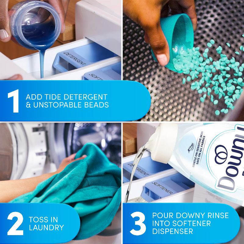 slide 7 of 14, Downy Rinse and Refresh - Free & Gentle Unscented - Rinse Out Odors - 25.5 fl oz, 25.5 fl oz