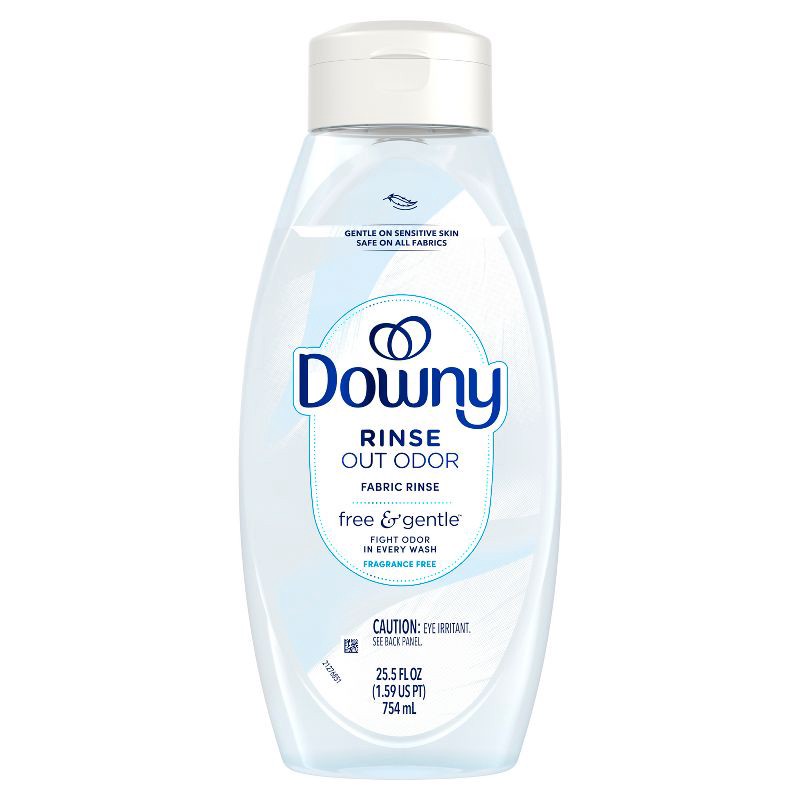 slide 13 of 14, Downy Rinse and Refresh - Free & Gentle Unscented - Rinse Out Odors - 25.5 fl oz, 25.5 fl oz