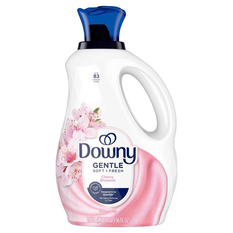 slide 2 of 11, Downy Gentle Fabric Softener Cherry Blossom Scented -56oz, 56 oz