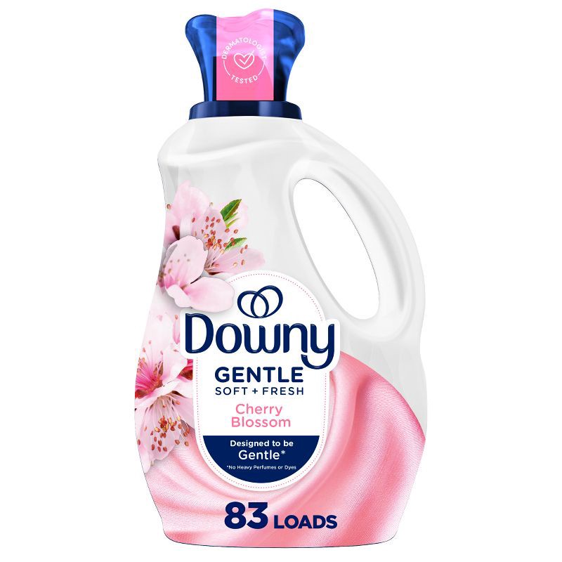 slide 1 of 11, Downy Gentle Fabric Softener Cherry Blossom Scented -56oz, 56 oz