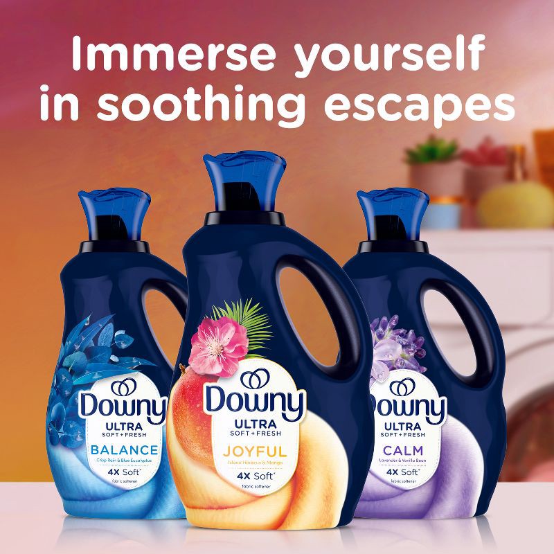 slide 8 of 11, Downy Joyful Liquid Fabric Softener - 93oz, 93 oz
