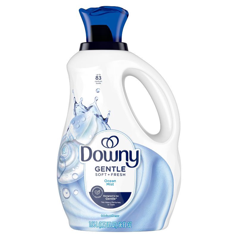 slide 2 of 10, Downy Ocean Mist Liquid Fabric Softener - 56oz, 56 oz