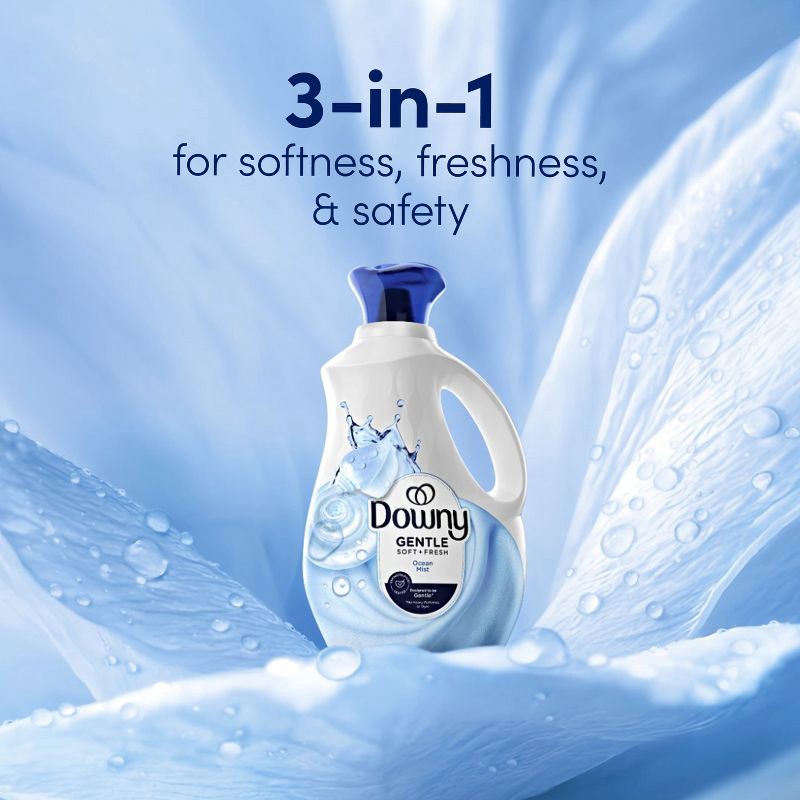 slide 3 of 10, Downy Ocean Mist Liquid Fabric Softener - 56oz, 56 oz