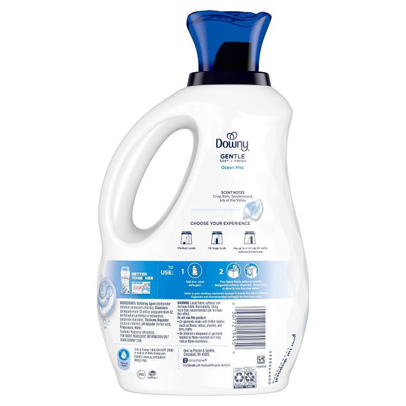 slide 10 of 10, Downy Ocean Mist Liquid Fabric Softener - 56oz, 56 oz