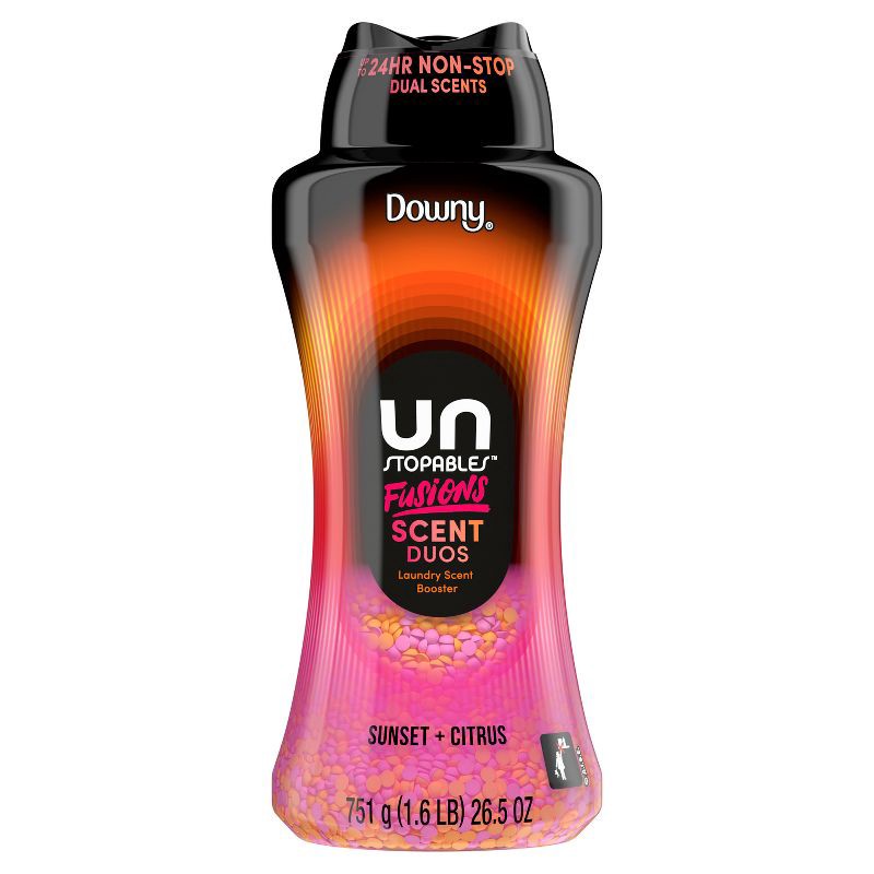 slide 10 of 11, Downy Unstopables Fusions Sunset & Citrus Laundry Additive Beads - 26.5oz, 26.5 oz