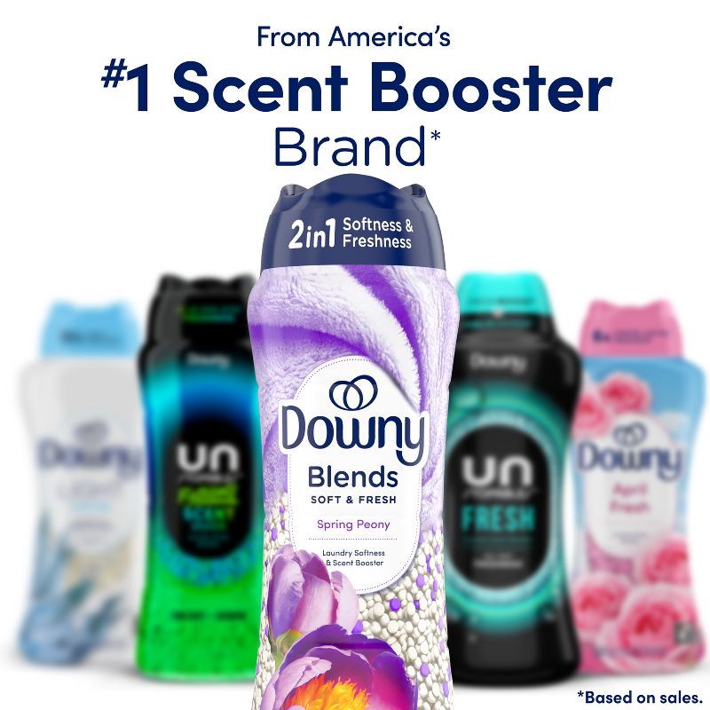slide 9 of 10, Downy Blends Soft & Fresh In-Wash Scent Booster - Spring Peony Scented Laundry Beads - 13.0oz, 13 oz