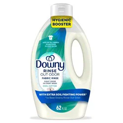 Downy FE Rinse Cool Cotton Liquid Laundry Additive - 62oz: Plastic Bottle, Odor Control, Dermatologist Tested, Paraben-Free