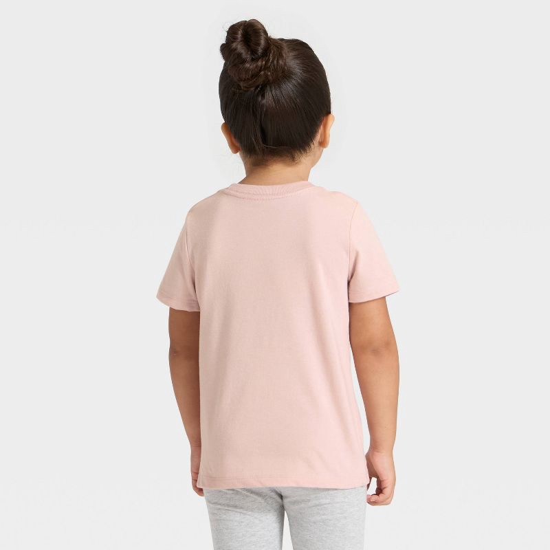 slide 4 of 4, Toddler Girls' Short Sleeve Dance Gymnastics Yoga Graphic T-Shirt - Cat & Jack™ Light Mauve 18M, 1 ct