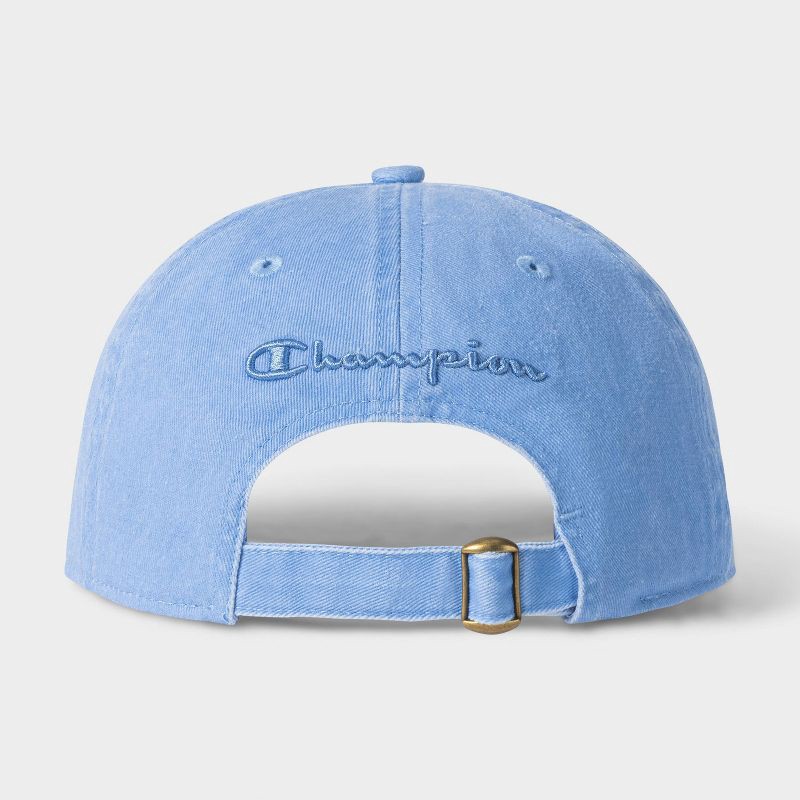 slide 2 of 4, Champion Adult Pigment-Washed Twill Baseball Hat - Blue, 1 ct