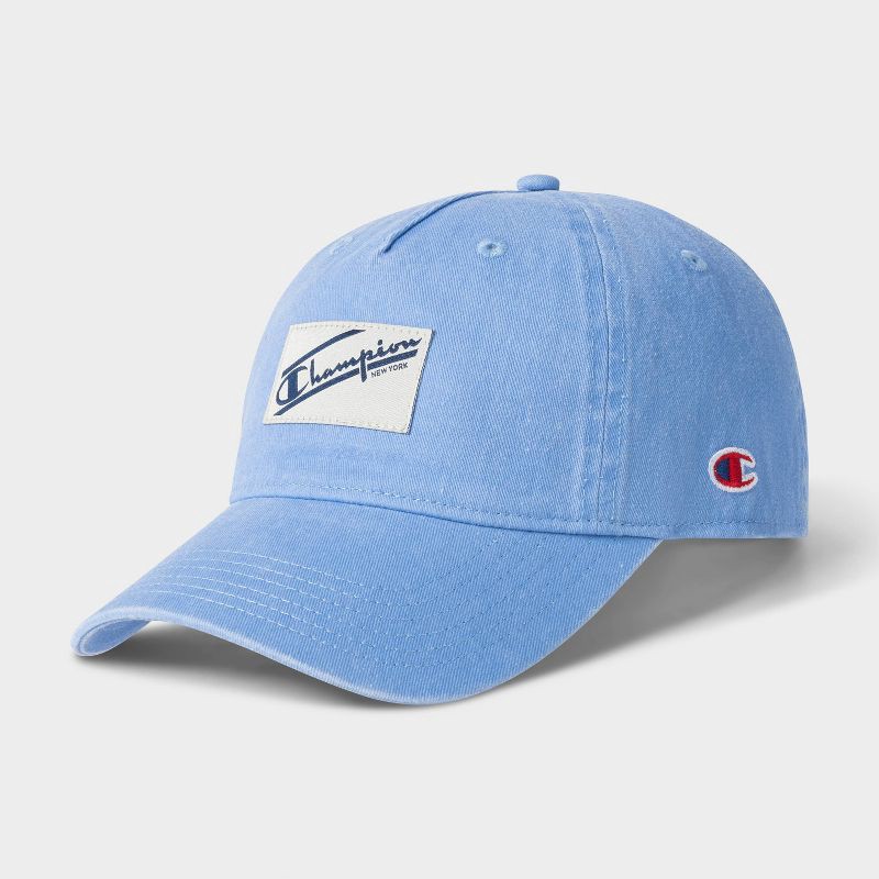 slide 4 of 4, Champion Adult Pigment-Washed Twill Baseball Hat - Blue, 1 ct