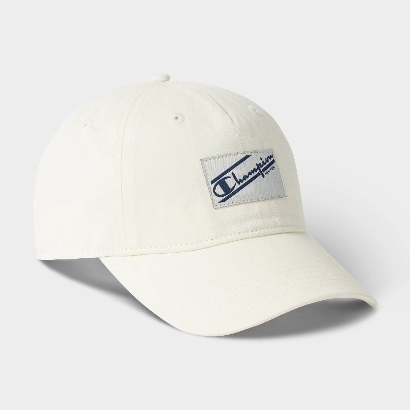 slide 3 of 4, Champion Adult Pigment-Washed Twill Baseball Hat - White, 1 ct