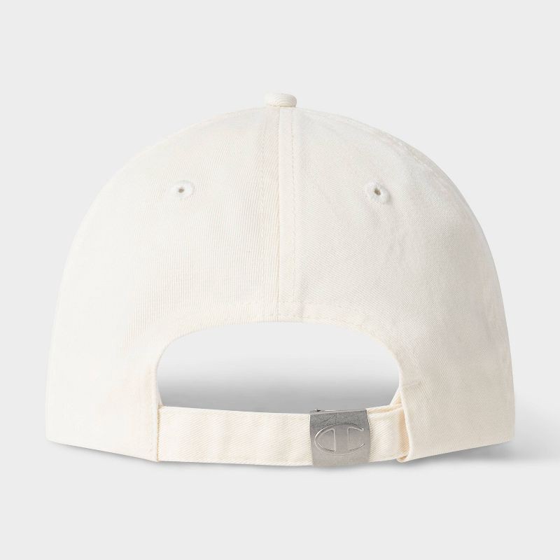 slide 2 of 4, Champion Adult Script Twill Baseball Hat - Cream, 1 ct