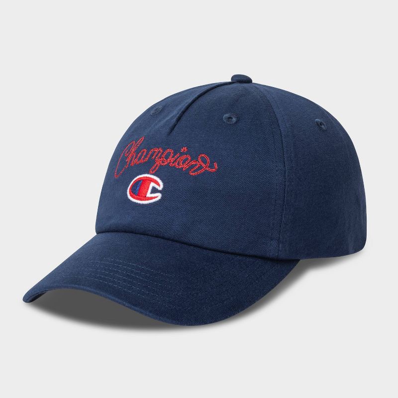 slide 4 of 4, Champion Adult Script Jersey Baseball Hat - Navy, 1 ct