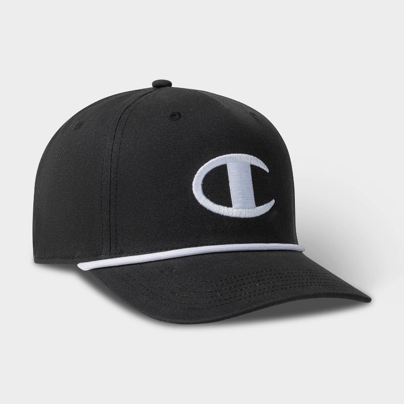 slide 3 of 4, Champion Adult Noah Twill Baseball Hat - Black, 1 ct