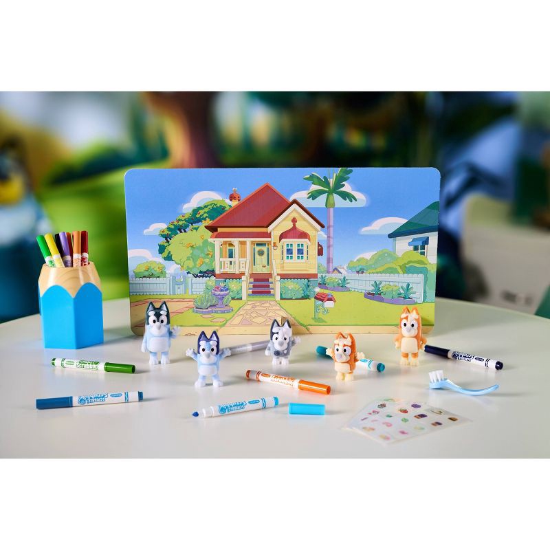 slide 3 of 6, Crayola Scribble Scrubbie 80pc Bluey Family Pack Gift, 80 ct