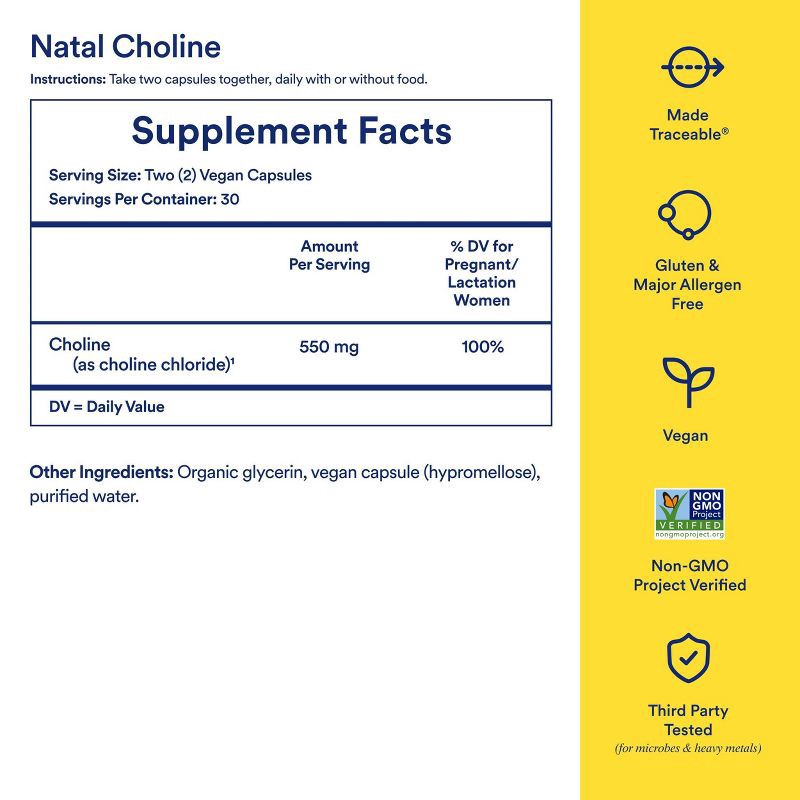 slide 5 of 6, Ritual Choline Dietary Supplements Vegan Capsule - 60ct, 60 ct