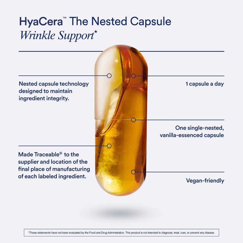slide 8 of 8, Ritual HyaCera Daily Vegan Skin Hydration Capsules - 30ct, 30 ct