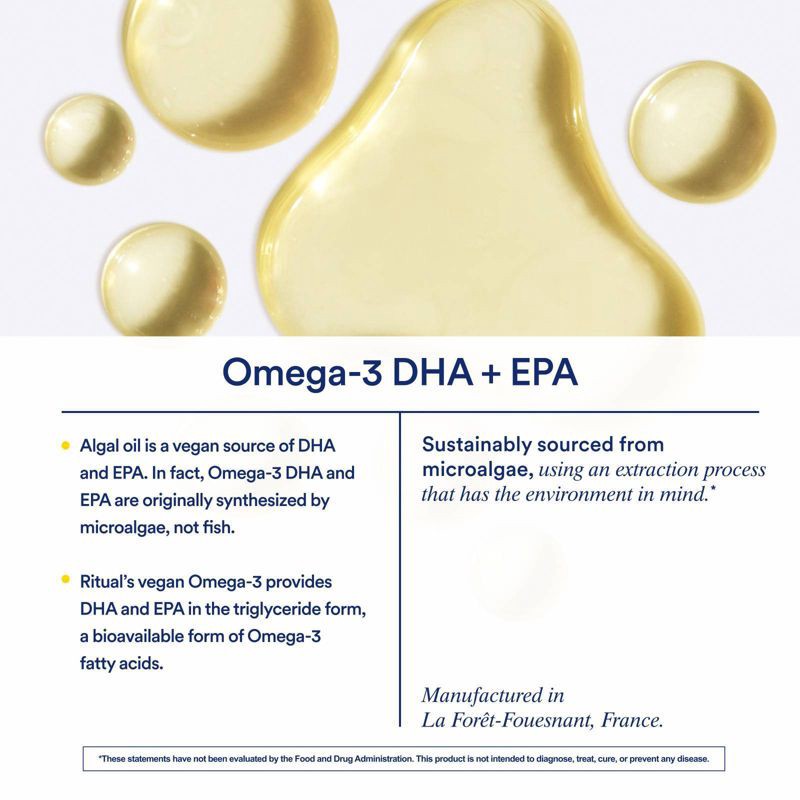 slide 3 of 8, Ritual Omega 3 and Fish Oil Capsule - 30ct, 30 ct
