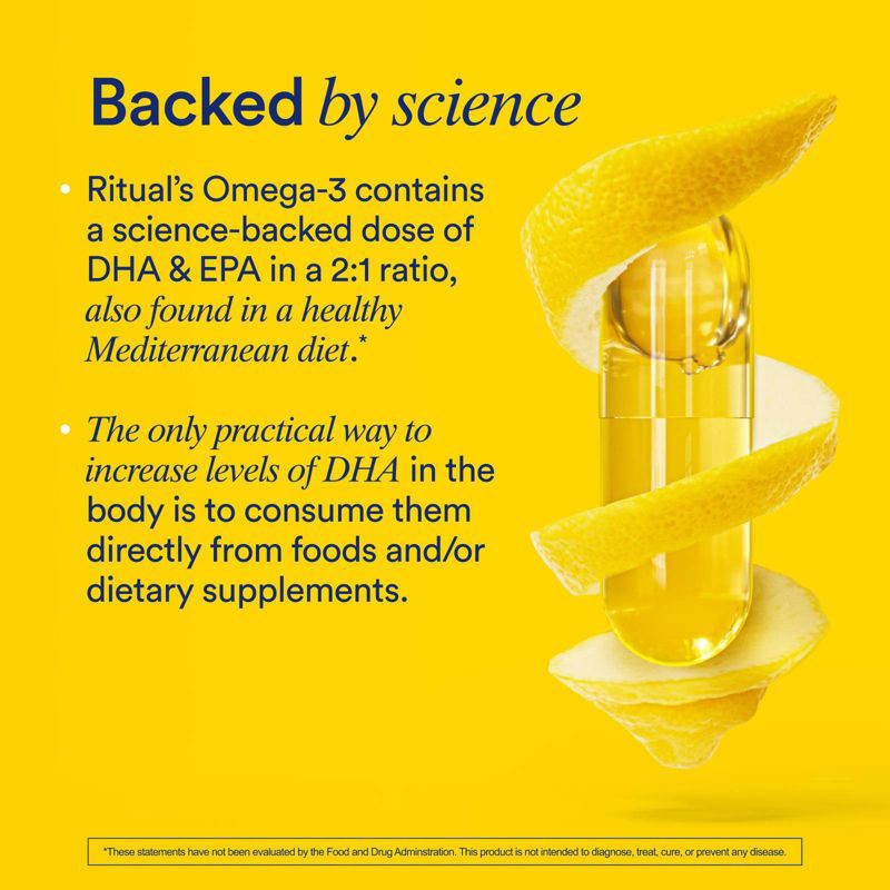 slide 5 of 8, Ritual Omega 3 and Fish Oil Capsule - 30ct, 30 ct