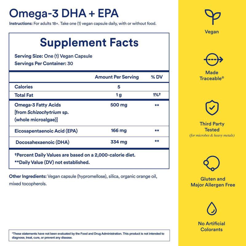 slide 6 of 8, Ritual Omega 3 and Fish Oil Capsule - 30ct, 30 ct