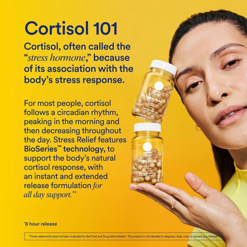 slide 4 of 7, Ritual Stress Relief Vegan Dietary Supplements Capsule - 30ct, 30 ct