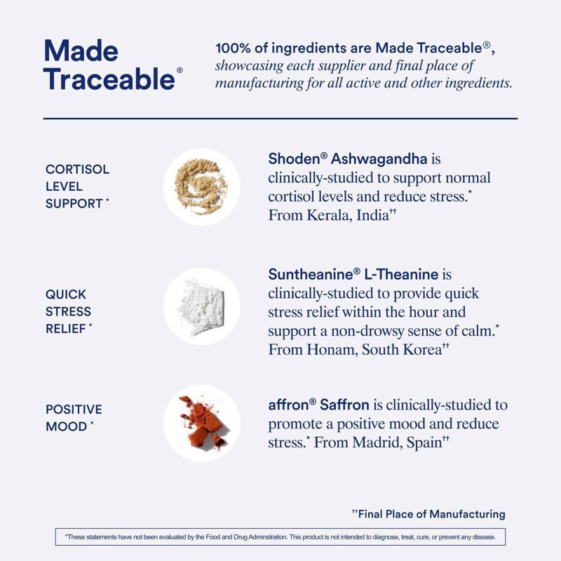 slide 5 of 7, Ritual Stress Relief Vegan Dietary Supplements Capsule - 30ct, 30 ct