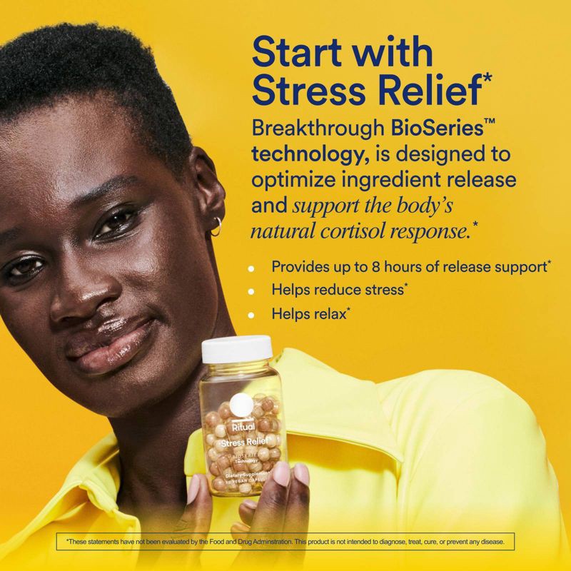 slide 7 of 7, Ritual Stress Relief Vegan Dietary Supplements Capsule - 30ct, 30 ct